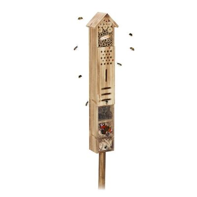 Hotel per insetti WOODENFURN con supporto