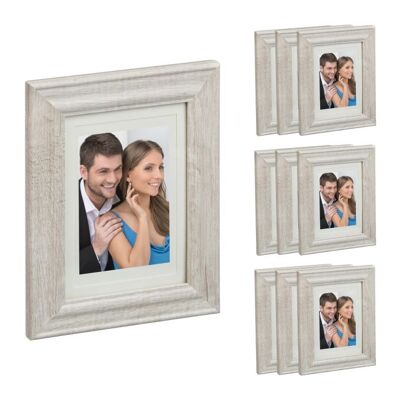 WOODENFURN set of 10 picture frames 13x18 cm