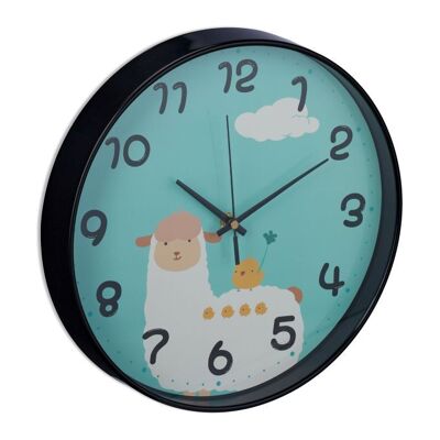 Horloge murale Lama WOODENFURN pour enfants