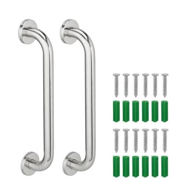 WOODENFURN set of 2 stainless steel grab bars