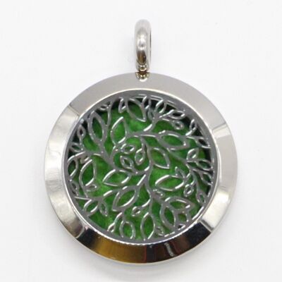 Aromatherapy Necklace – Vertigo – in Stainless Steel and Blotters Provided – Diffusion and Scents – Aromatherapy Accessory