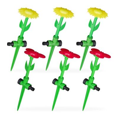 Juego de 6 aspersores de flores WOODENFURN