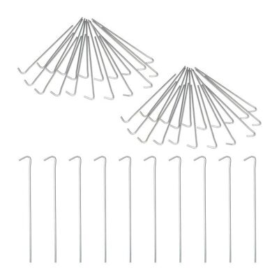 Juego de 50 piquetas para tienda de campaña WOODENFURN