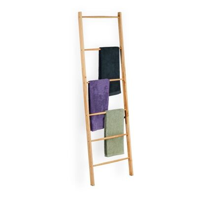 Échelle porte-serviettes en bois WOODENFURN à 6 échelons