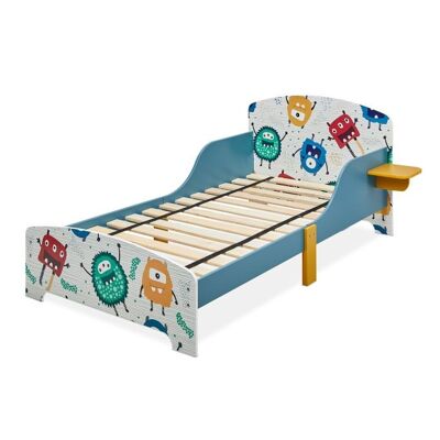 Cama infantil WOODENFURN pequeños monstruos con almacenaje
