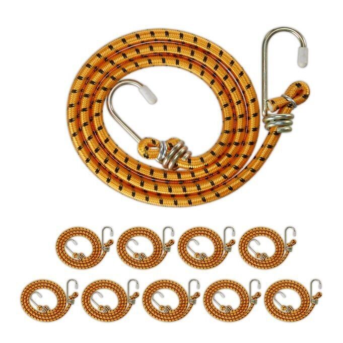 Lot de 10 tendeurs élastiques WOODENFURN avec crochets