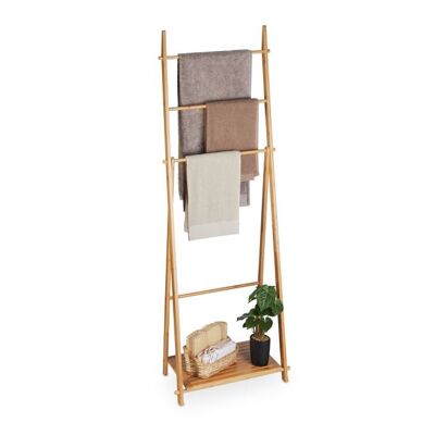 Porte-serviettes en bambou WOODENFURN 4 barres