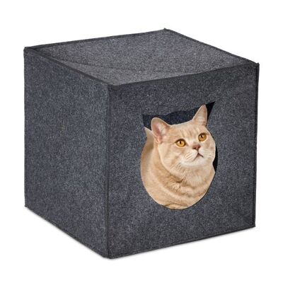Cueva para gatos de fieltro WOODENFURN