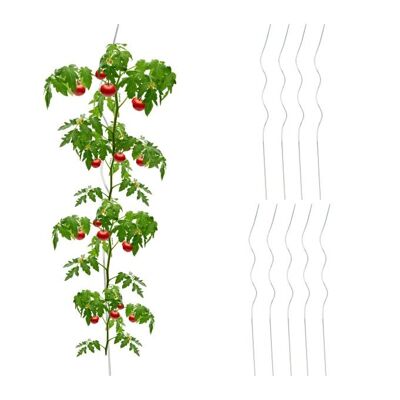 WOODENFURN set di 10 bastoncini a spirale per pomodori
