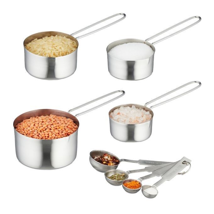 WOODENFURN 8-piece measuring cup and measuring spoon set
