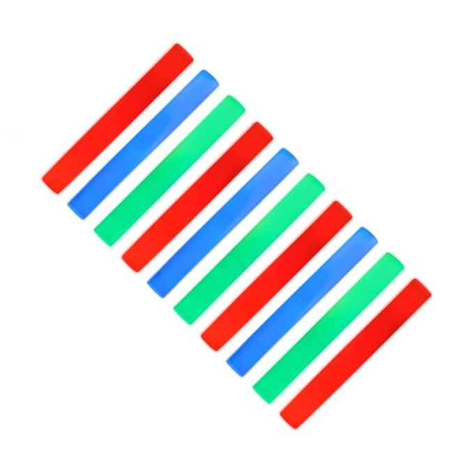 Lot de 10 bâtons lumineux LED WOODENFURN en mousse