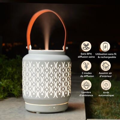 Ultrasonic Diffuser - Madrid - Nomadic Diffusion with Battery - Essential Oils and Perfumes - Decoration - Aromatherapy Object