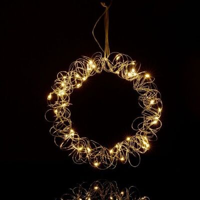 WOODENFURN LED light wreath for the window 30 cm