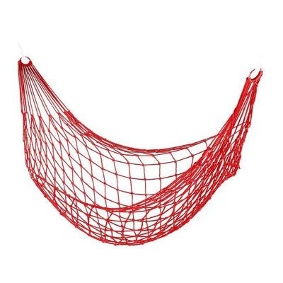 Hamac léger en filet WOODENFURN en rouge