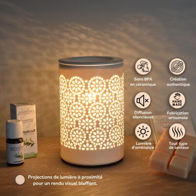 Diffuser by Soft Heat - Calorya n°4 - Lamp and Diffusion - Scented Waxes, Scents and Essential Oils - in Ceramic - Decoration Idea