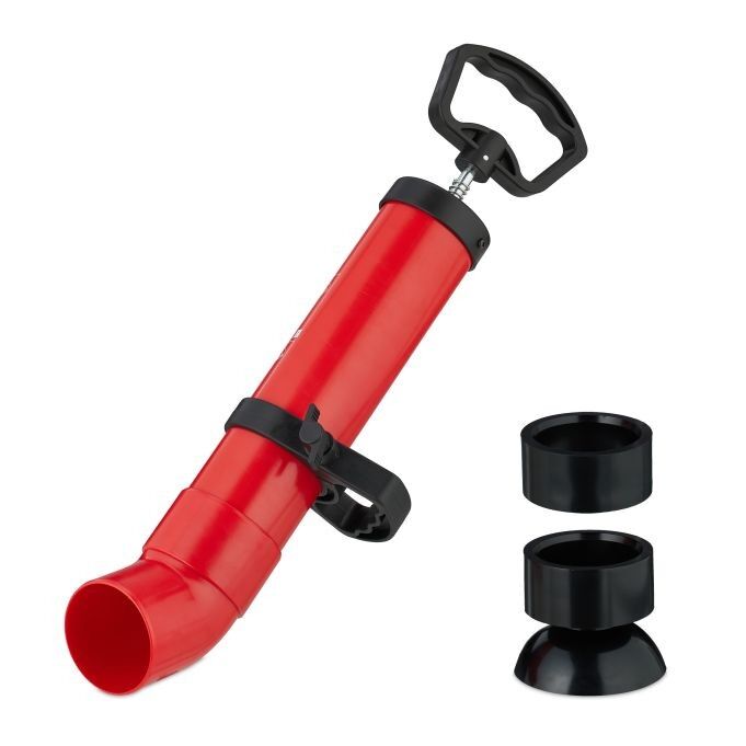 Pompe de nettoyage de canalisations WOODENFURN avec 2 accessoires