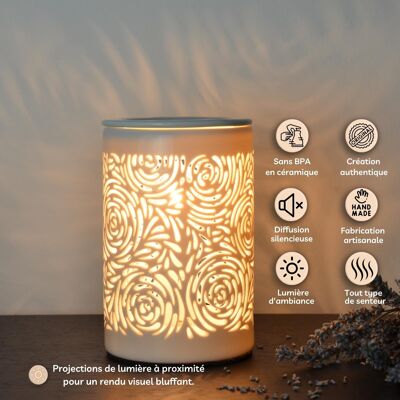 Soft Heat Diffuser - Calorya n°8 - Fine Porcelain - Mood and Diffusion Lamp - Decoration and Gift Idea