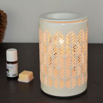 Diffuseur par Chaleur Douce – Calorya n°9 – en Porcelaine Fine – Lampe d’Ambiance – Parfums et Huiles Essentielles – Objet Décoration 5