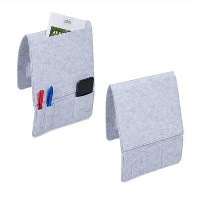 WOODENFURN set of 2 bed bags with 5 compartments