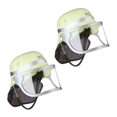 WOODENFURN firefighter helmet for children in a set of 2