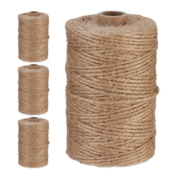 Ficelle de jute WOODENFURN 2 mm x 100 m lot de 4