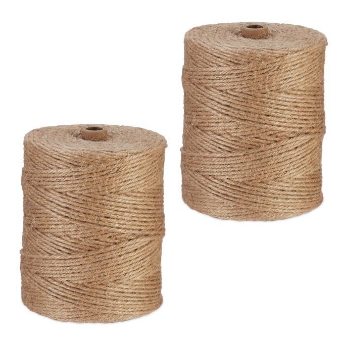 Ficelle de jute WOODENFURN 3 mm x 300 m lot de 2