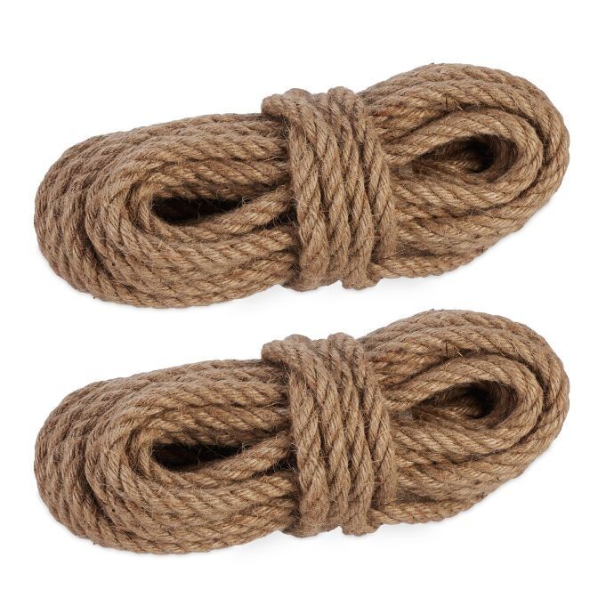 Corde de jute WOODENFURN 12 mm x 10 m lot de 2