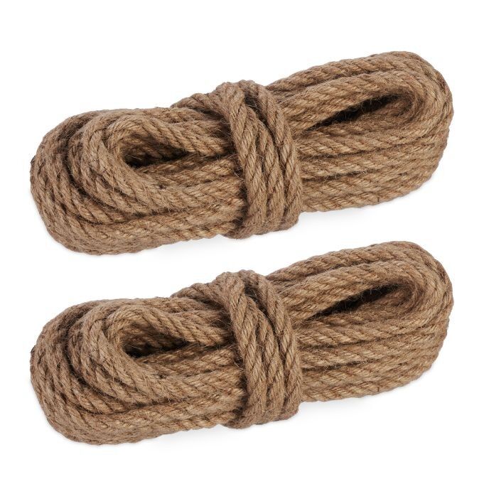 Corde de jute WOODENFURN 10 mm x 10 m lot de 2