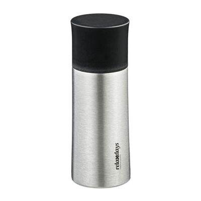 Borraccia in acciaio inox WOODENFURN da 300 ml con tazza