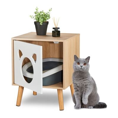 Armario para gatos WOODENFURN con puerta abatible