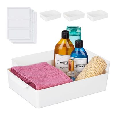 Scatola portaoggetti piatta WOODENFURN in set da 4