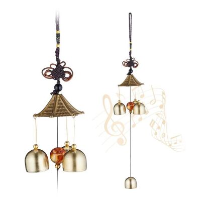 Lot de 2 carillons éoliens WOODENFURN
