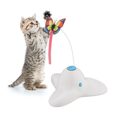 Juguete para gatos WOODENFURN con mariposa