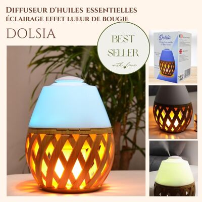 Diffuseur Ultrasonique - Dolsia –Diffusion Huiles Essentielles – Maison Parfumée – Objet Décoration Intérieur