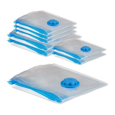 WOODENFURN 8x vacuum bags for clothes in 3 sizes