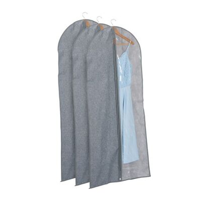 Juego de 3 bolsas para ropa WOODENFURN - 135 x 58 cm