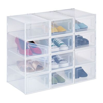 WOODENFURN 12-pack shoe boxes