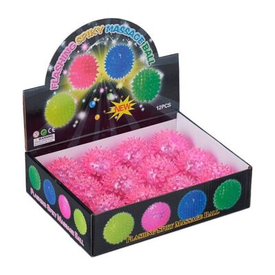 WOODENFURN LED hedgehog ball set of 12 pink