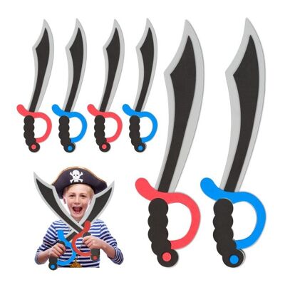 WOODENFURN Pirate Sabers Foam Set of 8