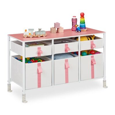 Cassettiera per bambini WOODENFURN con 6 cassetti