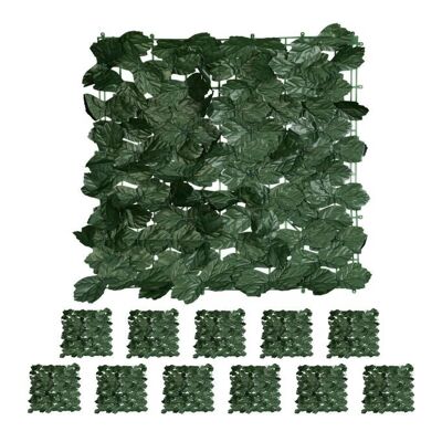 Biombo de privacidad WOODENFURN, juego de 12, color hiedra