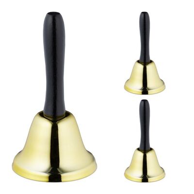 Juego de 3 campanas de mano WOODENFURN