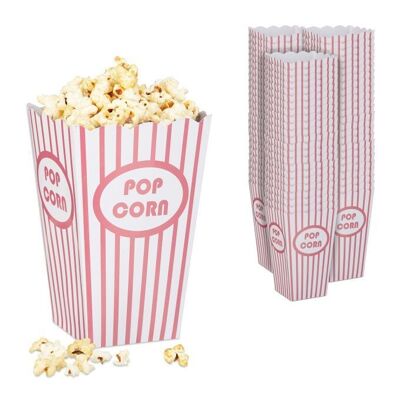 Juego de 72 bolsas para palomitas de maíz WOODENFURN de color rosa