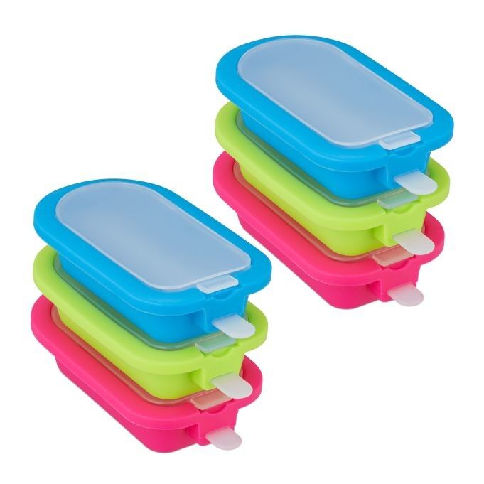 Lot de 6 moules à glace en silicone WOODENFURN