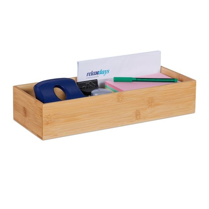 Boîte de rangement en bambou WOODENFURN