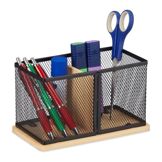 Porte-stylo WOODENFURN en bambou et maille