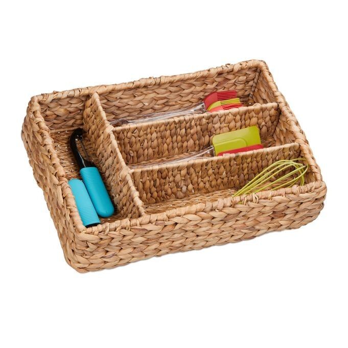 WOODENFURN cutlery tray with 4 compartments