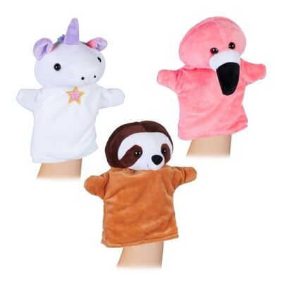WOODENFURN hand puppets for children, set of 3