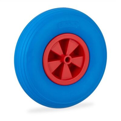 Ruota per carriola WOODENFURN 3.50-6 in blu/rosso