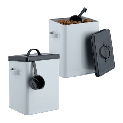 Scatola per l'alimentazione WOODENFURN con cucchiaio, set da 2